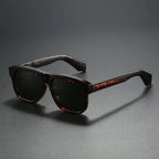 DELTA BLOCK | Chunky Acetate Square Sunglasses | UV400 Ribbed