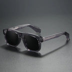 DELTA BLOCK | Chunky Acetate Square Sunglasses | UV400 Ribbed