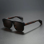 DELTA BLOCK | Chunky Acetate Square Sunglasses | UV400 Ribbed