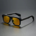 DELTA BLOCK | Chunky Acetate Square Sunglasses | UV400 Ribbed