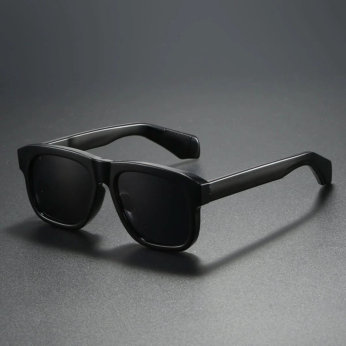 DELTA BLOCK | Chunky Acetate Square Sunglasses | UV400 Ribbed
