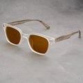 JAXON GRAIN | Wood-Grain Temple Square Sunglasses | UV400