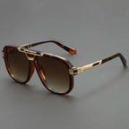 SAHARA GOLD | Smoked Gradient Square Sunglasses | UV400 Gold