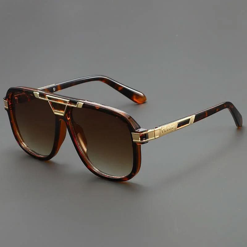 SAHARA GOLD | Smoked Gradient Square Sunglasses | UV400 Gold