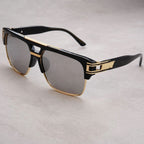 VANTA FLAT | Flat-Top Gold Brow Bar Sunglasses | UV380