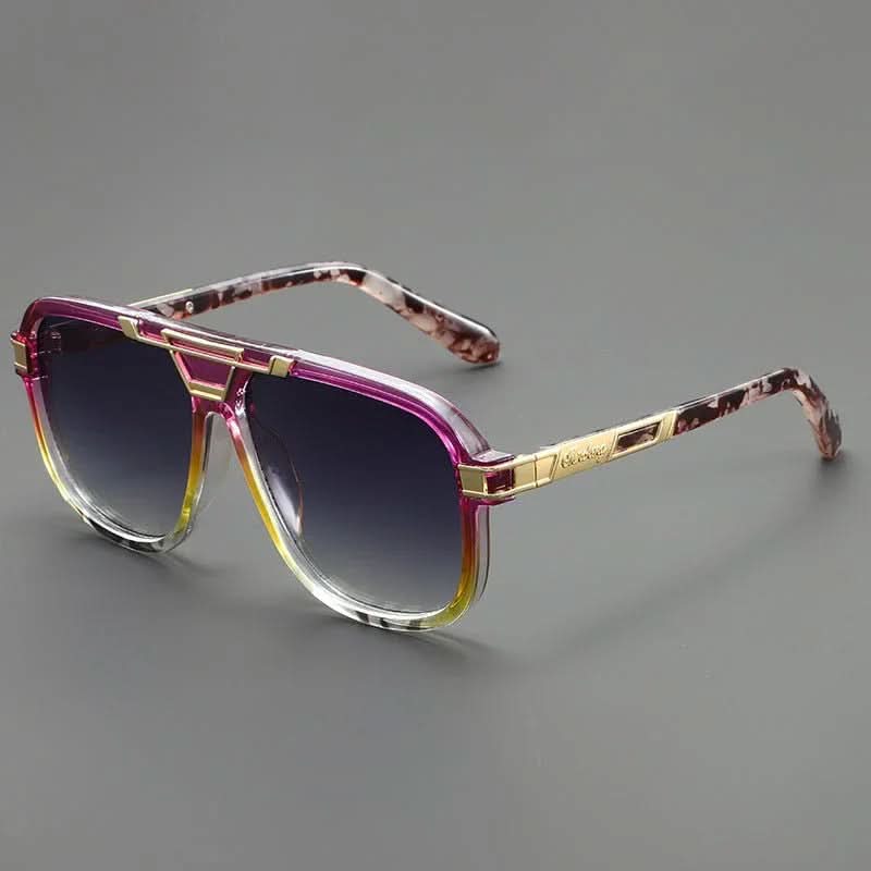 SAHARA GOLD | Smoked Gradient Square Sunglasses | UV400 Gold