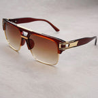 VANTA FLAT | Flat-Top Gold Brow Bar Sunglasses | UV380