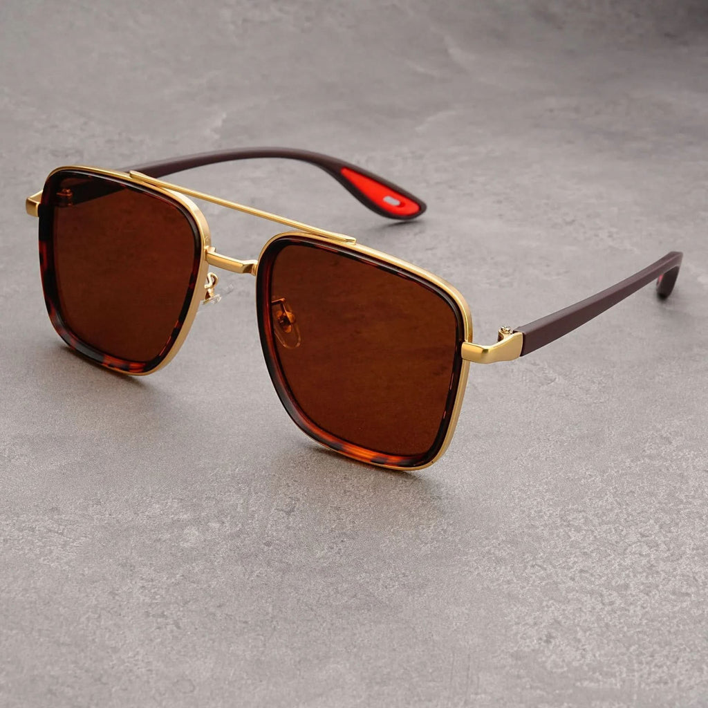 RIFT NOIR X | Square Metal-Acetate Sunglasses | UV380