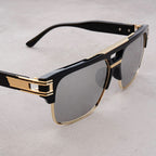 VANTA FLAT | Flat-Top Gold Brow Bar Sunglasses | UV380