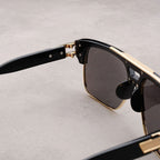 VANTA FLAT | Flat-Top Gold Brow Bar Sunglasses | UV380