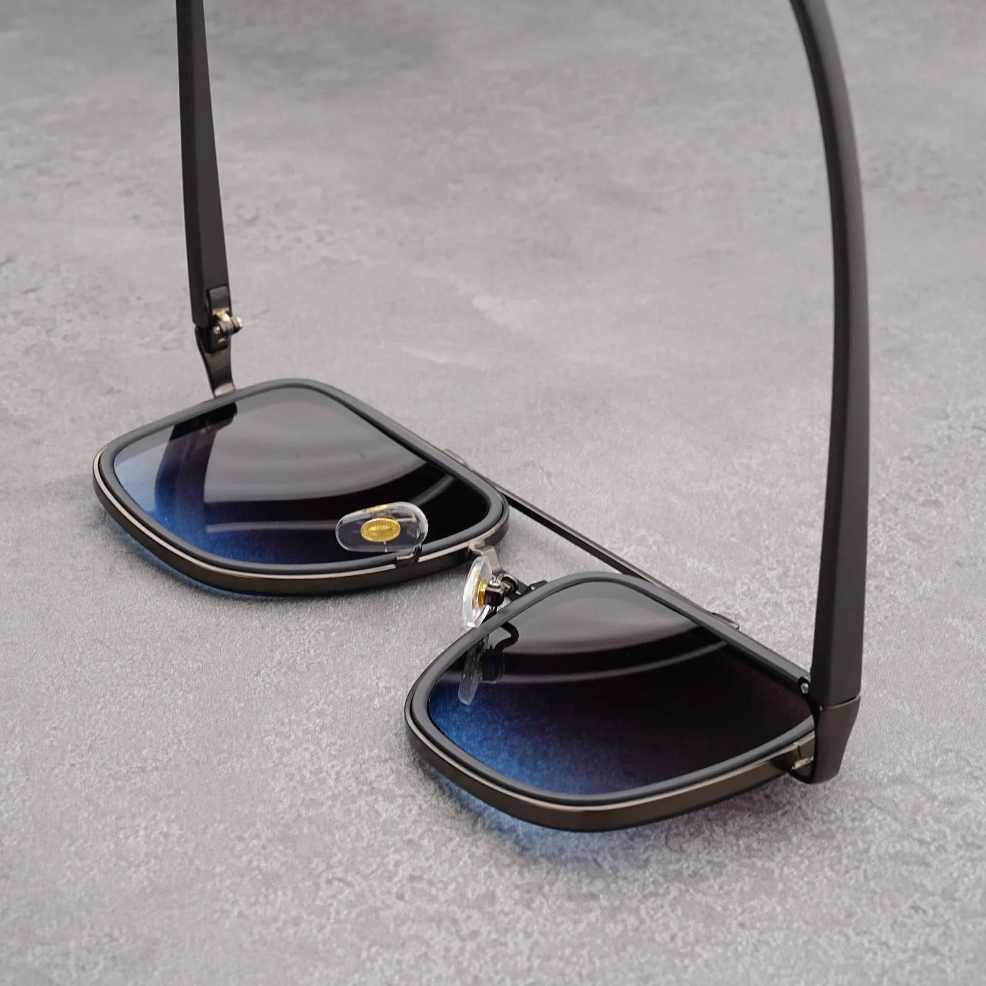 RIFT NOIR X | Square Metal-Acetate Sunglasses | UV380