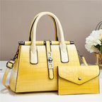 The Cannes Croc Handbag Set