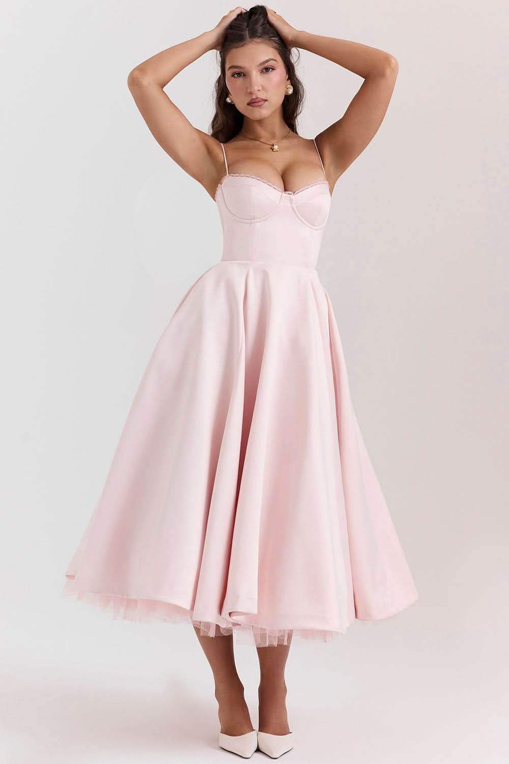 MADEMOISELLE | Black Tulle Midi Dress