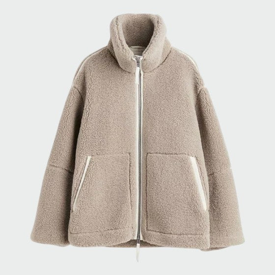 OLIVIA | Oversized Teddy Jacket