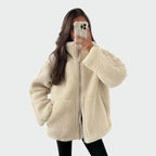 OLIVIA | Oversized Teddy Jacket
